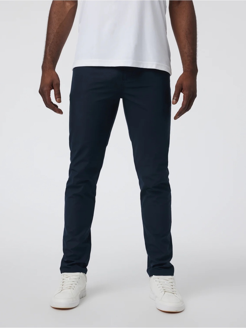 VUORI meta pant athletic slim fit navy blue performance stretch 38